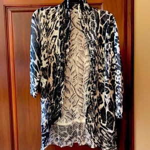 Albert Makali Black White Jacket - Size Large